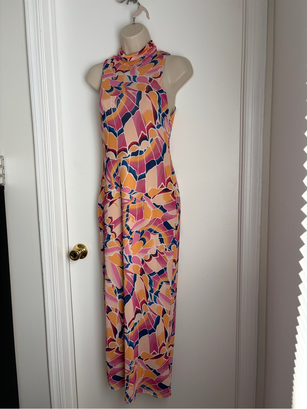 Revolve AFRM Sleeveless High-Neck Maxi Dress (Size Small)